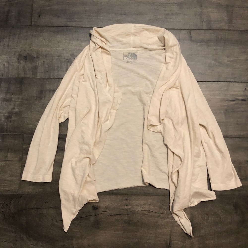 Northface cream colored cardigan